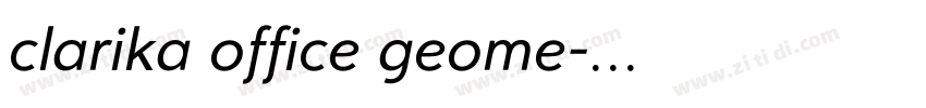 clarika office geome字体转换